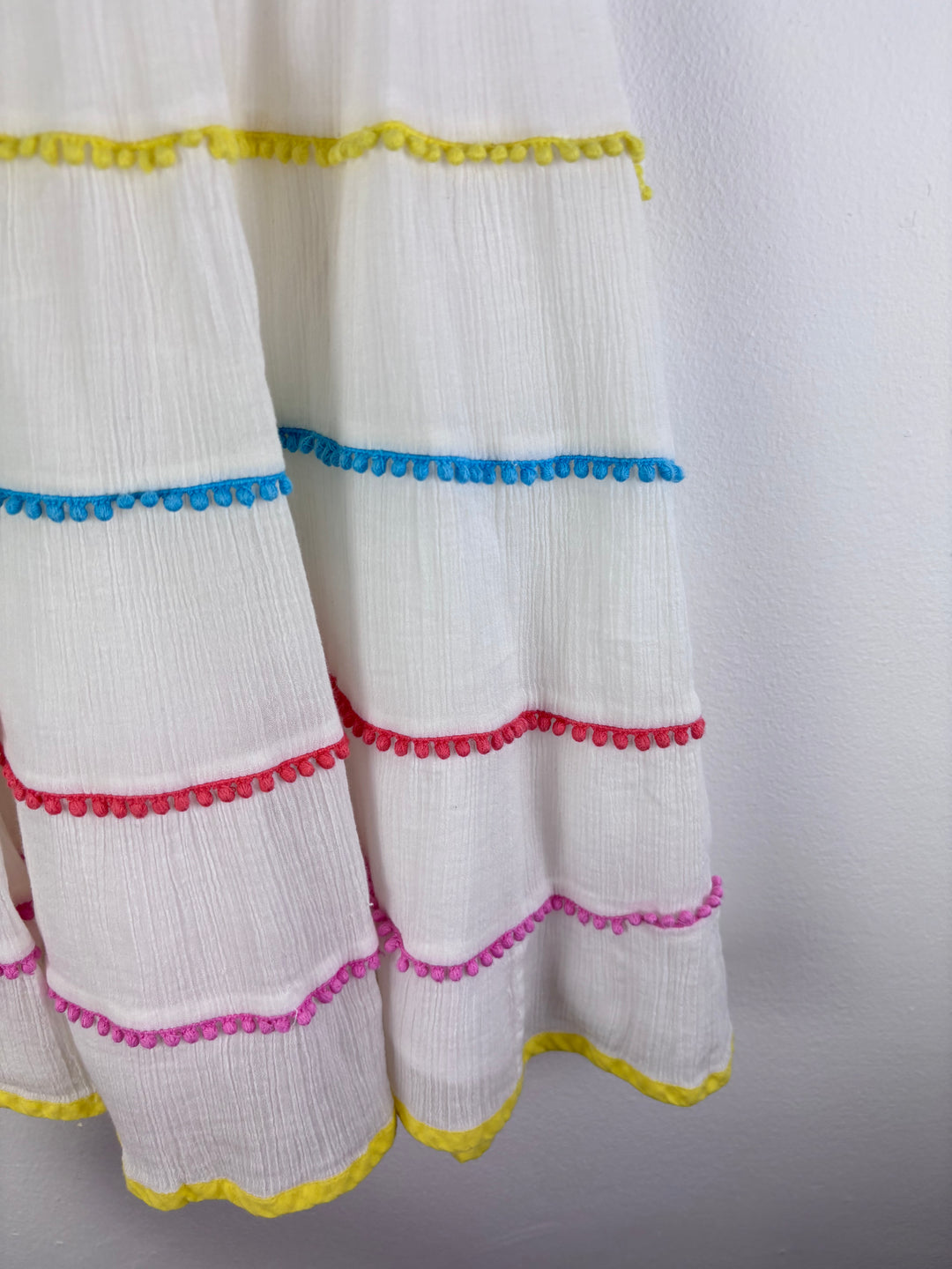 Mini Boden Tiered Pom Pom Dress 2–3 Years-Dresses-Second Snuggle Preloved