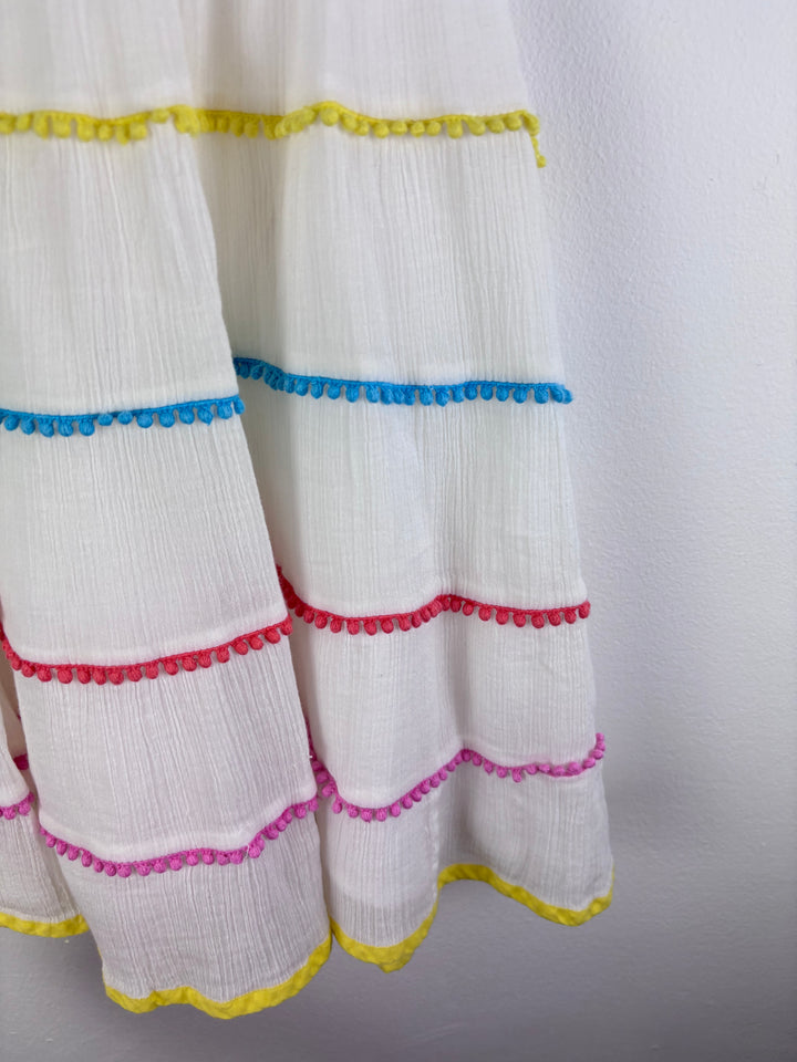 Mini Boden Tiered Pom Pom Dress 2–3 Years-Dresses-Second Snuggle Preloved