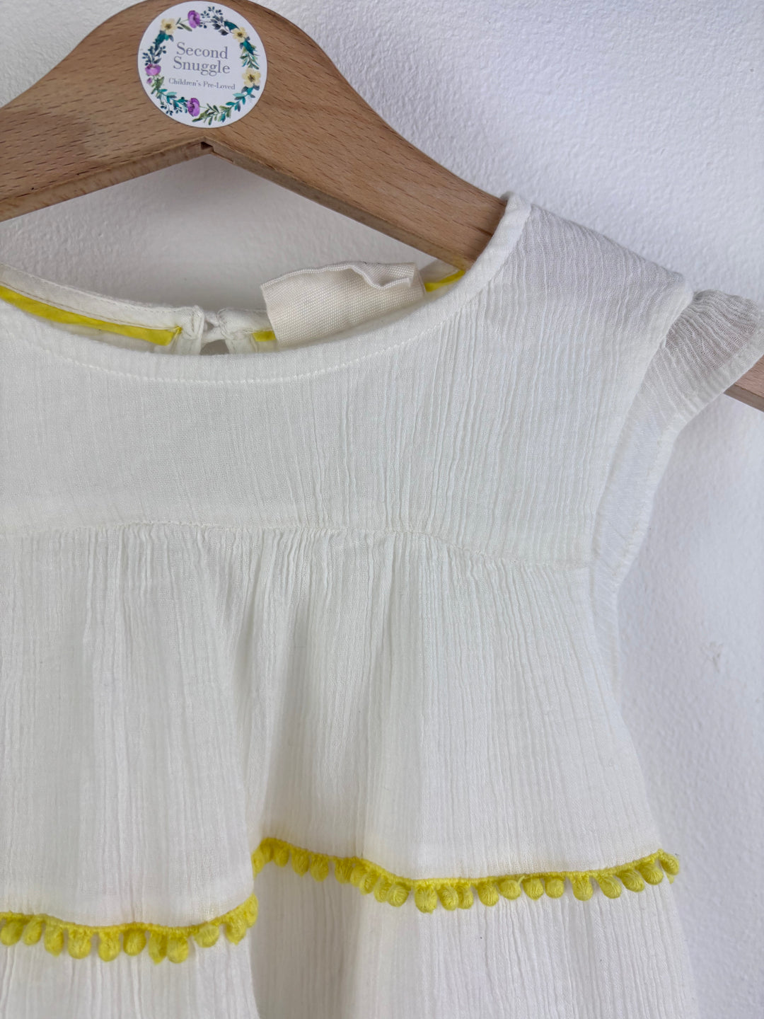 Mini Boden Tiered Pom Pom Dress 2–3 Years-Dresses-Second Snuggle Preloved