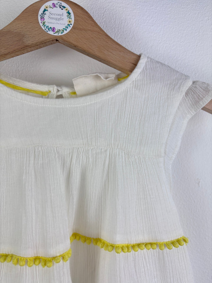 Mini Boden Tiered Pom Pom Dress 2–3 Years-Dresses-Second Snuggle Preloved