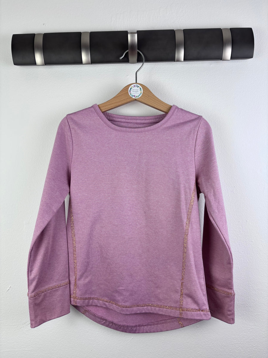 John Lewis Pink Long Sleeve Top 7 Years-Tops-Second Snuggle Preloved