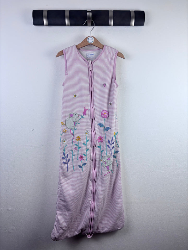 JoJo Maman Bébé Pink Mouse Sleep Bag 18 Months–3 Years 1.5 Tog-Sleeping Bags-Second Snuggle Preloved