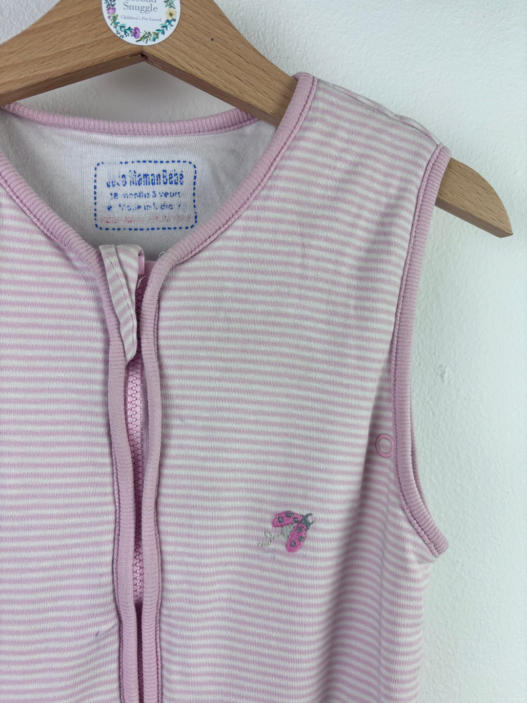 JoJo Maman Bébé Pink Mouse Sleep Bag 18 Months–3 Years 1.5 Tog-Sleeping Bags-Second Snuggle Preloved