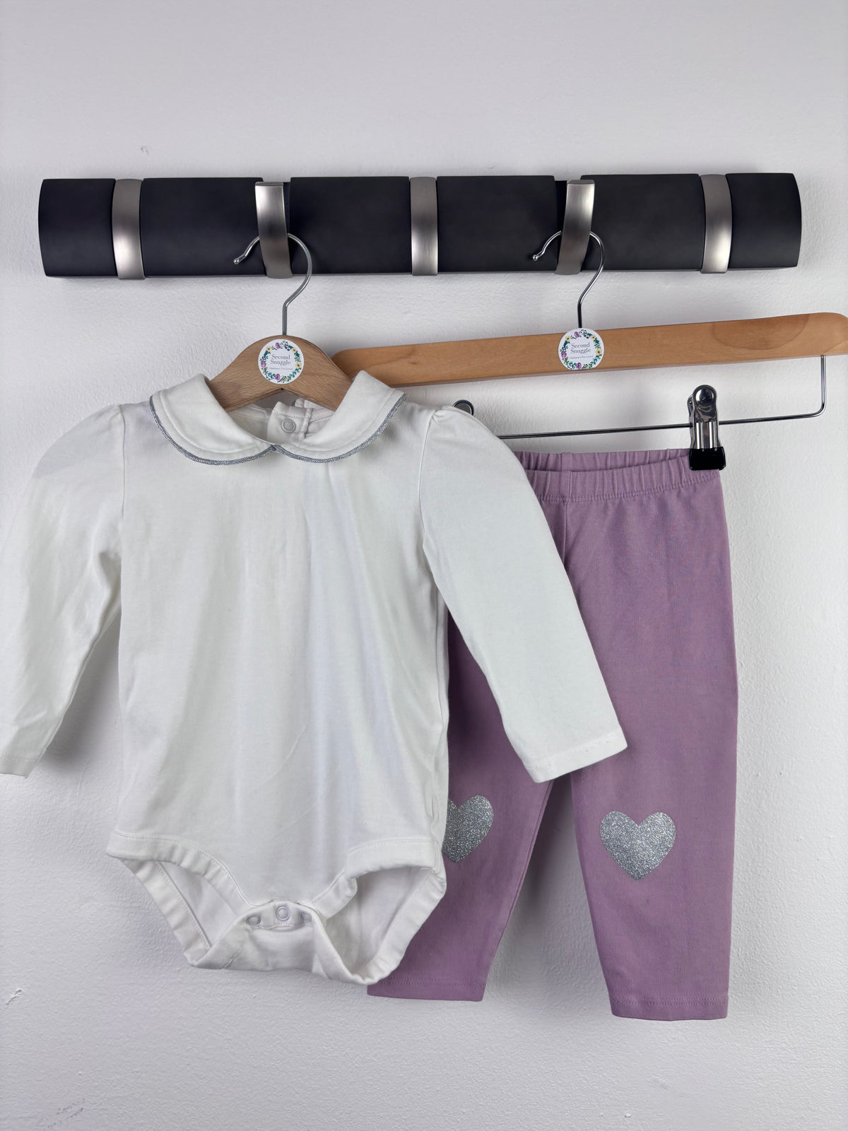 The Little White Company Bodysuit & Leggings Set 6–9 Months-Sets-Second Snuggle Preloved