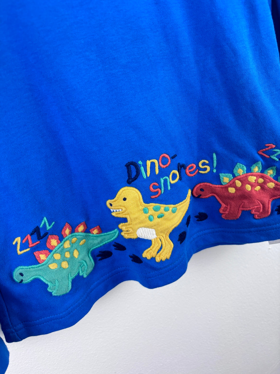 JoJo Maman Bébé Blue Dino Long Sleeve Top 5–6 Years