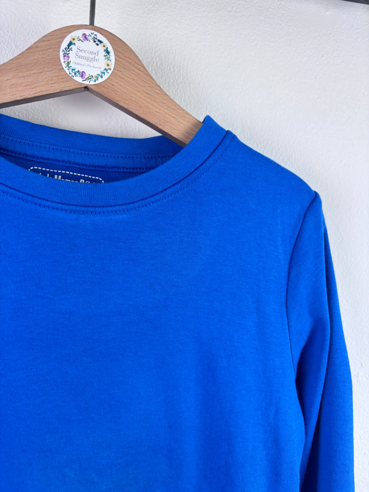 JoJo Maman Bébé Blue Dino Long Sleeve Top 5–6 Years