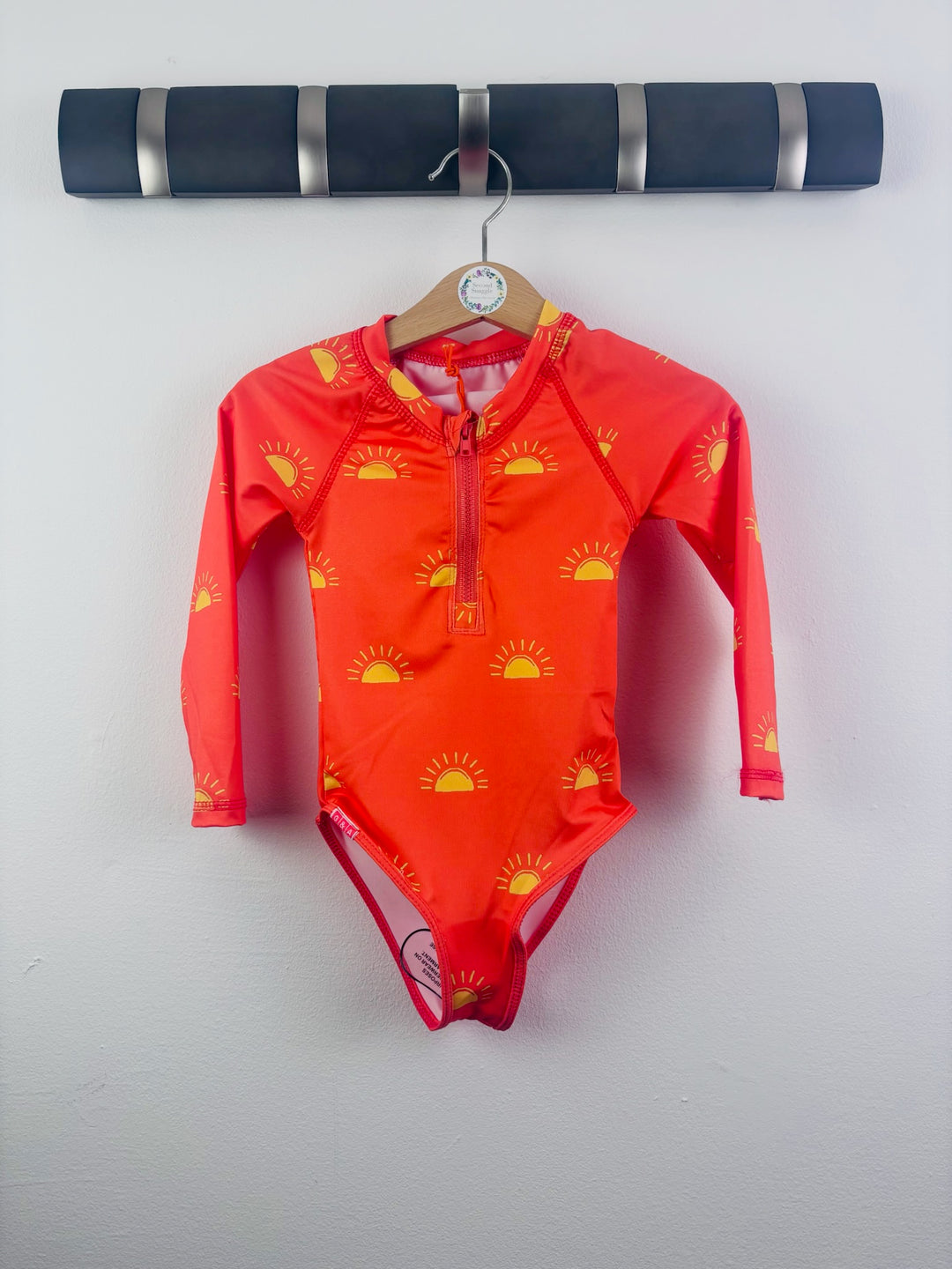 Grass & Air Coral Sun Print Swimsuit UPF 50+ 18-24 Months