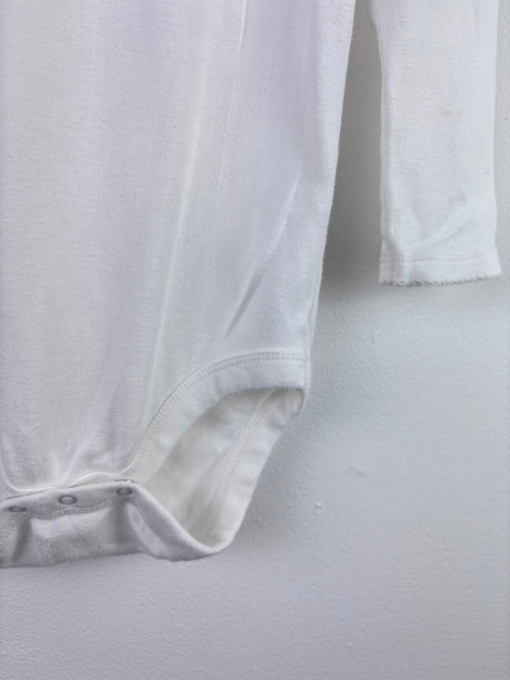 Baby Boden White Frill Collar Bodysuit Cotton 2–3 Years
