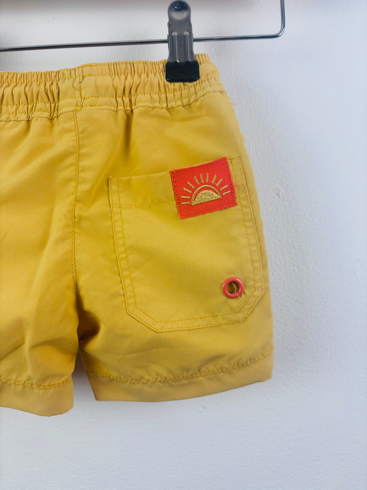Grass & Air Mustard Swim Shorts UPF 50+ 1-2 Years