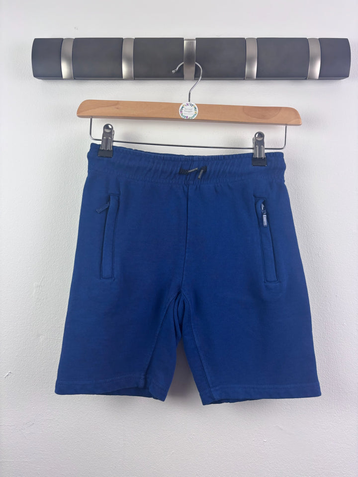 Molo Blue Jersey Shorts Zip Pockets 7-8 Years 128