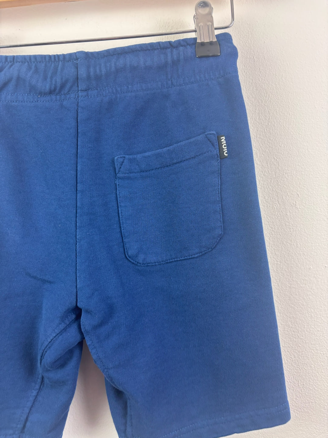 Molo Blue Jersey Shorts Zip Pockets 7-8 Years 128