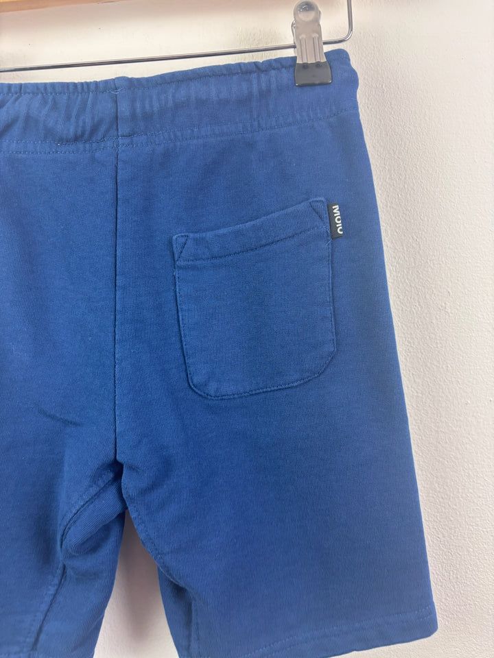 Molo Blue Jersey Shorts Zip Pockets 7-8 Years 128