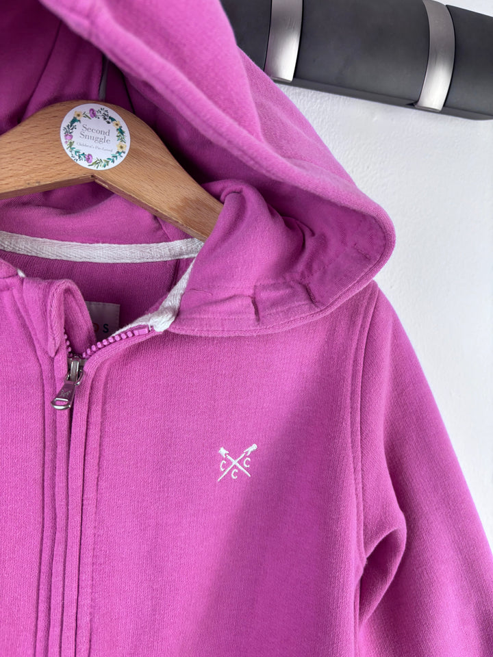 Crew Kids Purple Hoodie Zip Front Pocket Detail 5-6 Years