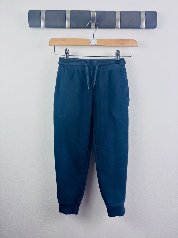 Next Navy Joggers Drawstring Waist 4-5 Years-Trousers-Second Snuggle Preloved