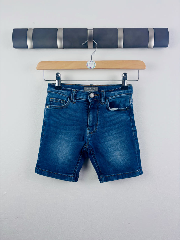 Next Blue Denim Shorts Adjustable Waist 4 Years-Shorts-Second Snuggle Preloved