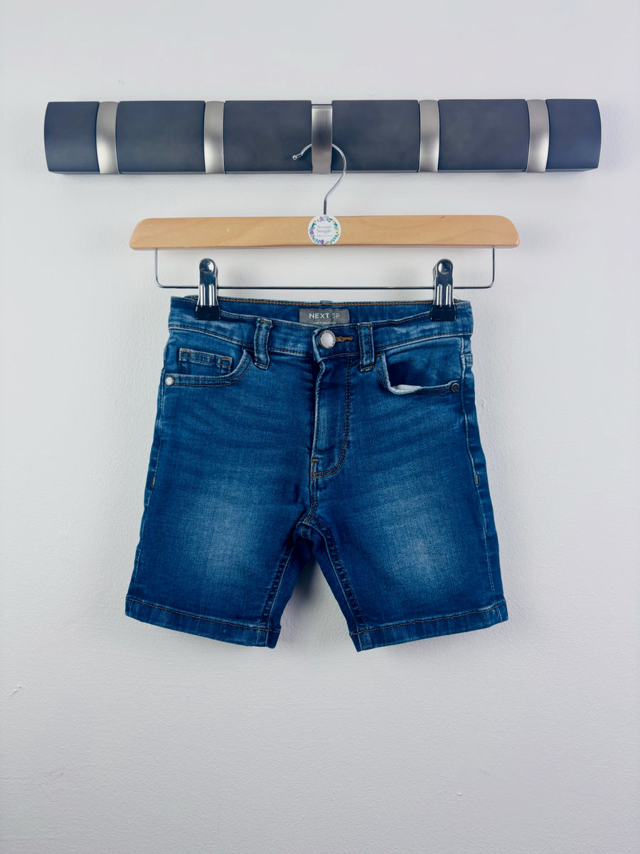 Next Blue Denim Shorts Adjustable Waist 4 Years-Shorts-Second Snuggle Preloved