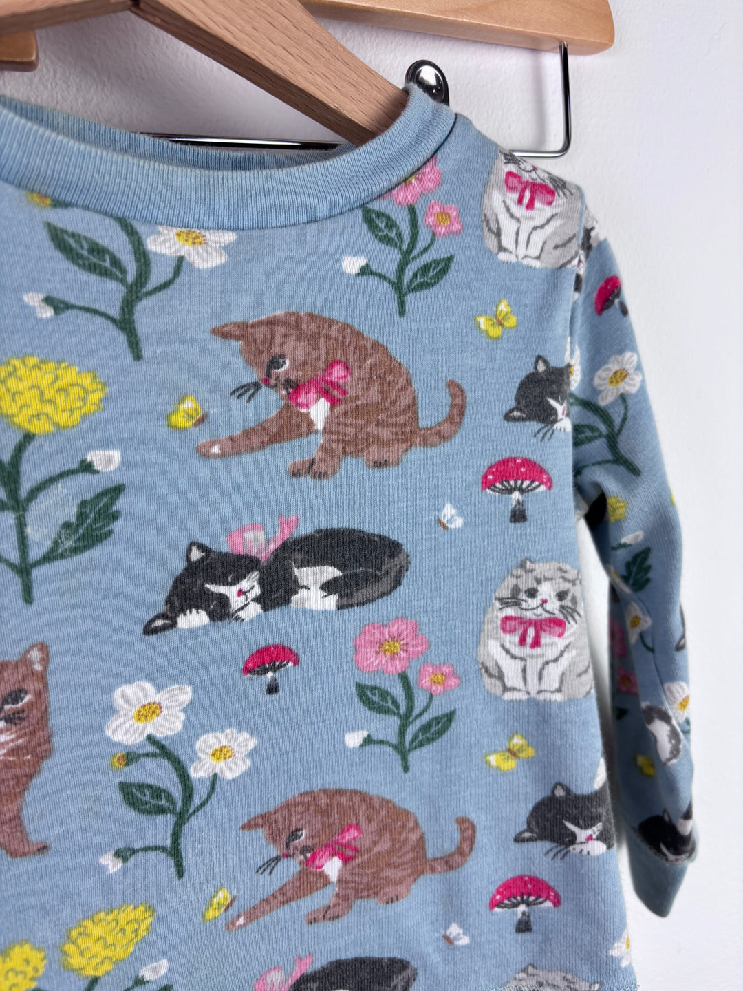 Mini Club Boden Baby Outfit Set Stripe Cat Print 18-24 Months