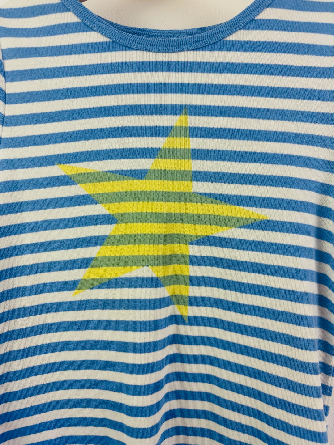 Boden Blue Striped Star T-Shirt 5-6 Years-Tops-Second Snuggle Preloved