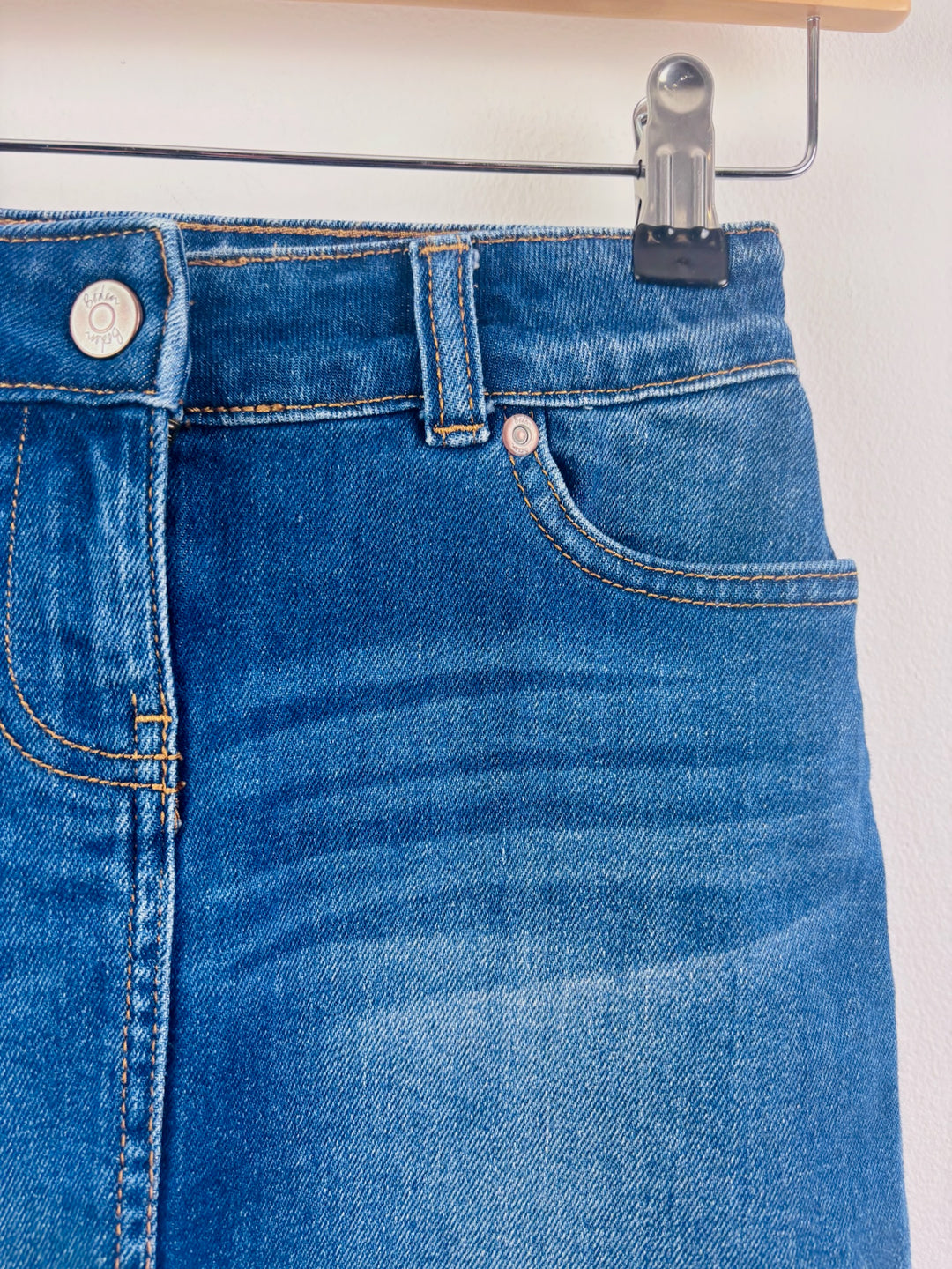 Boden Blue Denim Skirt Adjustable Waist 6-7 Years
