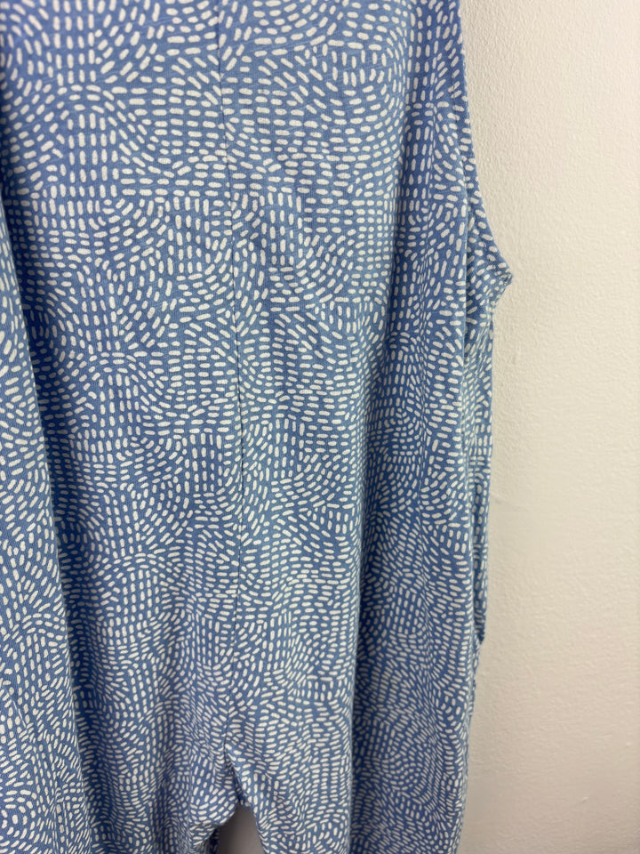 Next Blue Jumpsuit Patterned Strap Frill Detail 5-6 Years-Jump Suits-Second Snuggle Preloved