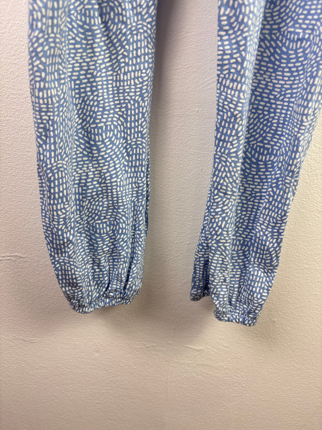 Next Blue Jumpsuit Patterned Strap Frill Detail 5-6 Years-Jump Suits-Second Snuggle Preloved