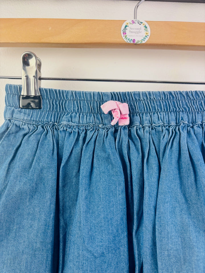 Mountain Warehouse Blue Denim Skirt Elastic Waist 5-6 Years