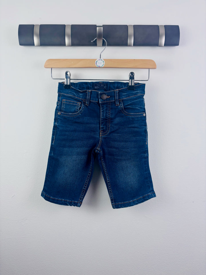 Next Dark Blue Denim Shorts 5-6 Years-Shorts-Second Snuggle Preloved