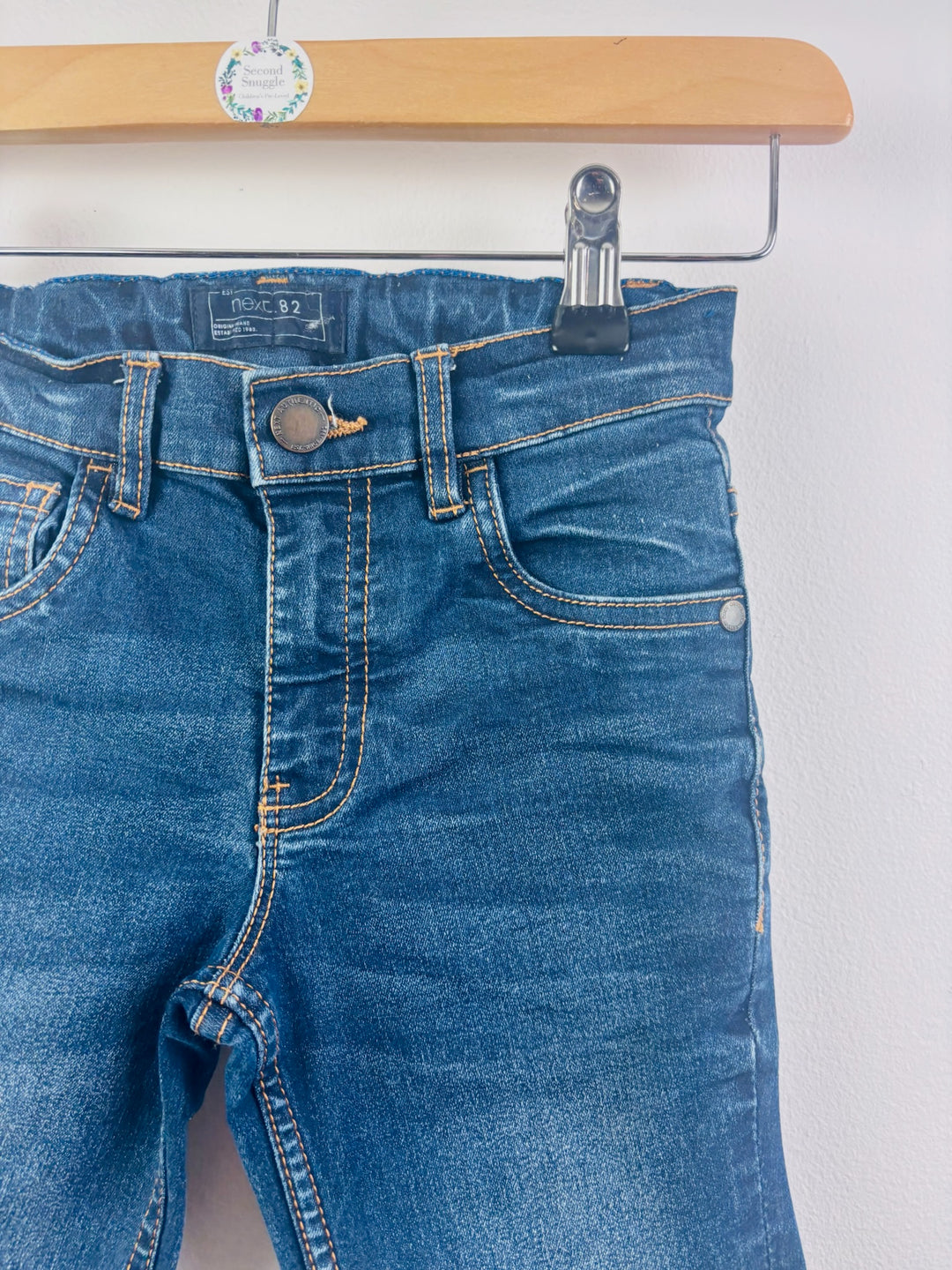 Next Dark Blue Denim Shorts 5-6 Years-Shorts-Second Snuggle Preloved