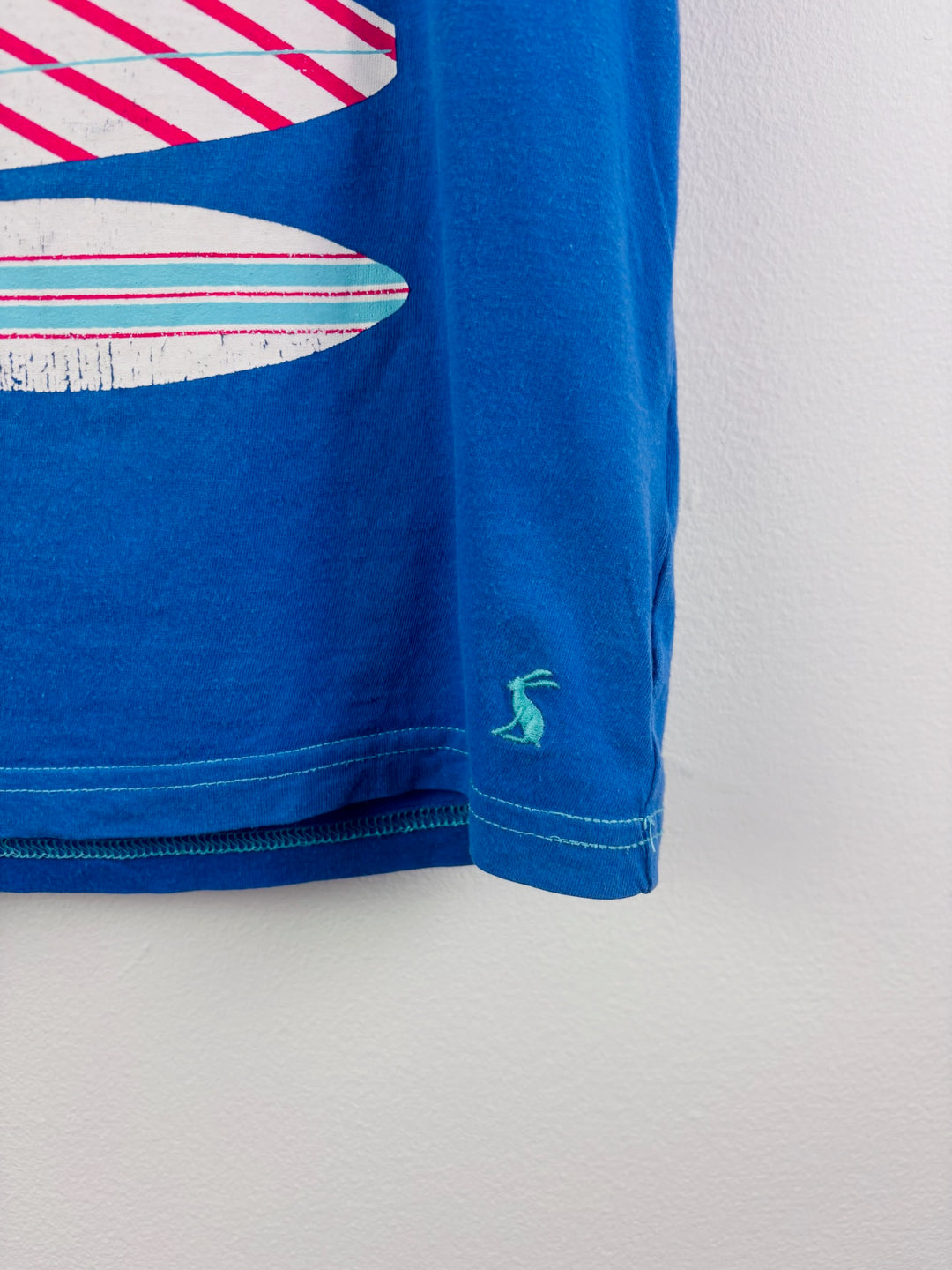 Joules Blue Surfboard Graphic T-Shirt 5-6 Years-Tops-Second Snuggle Preloved