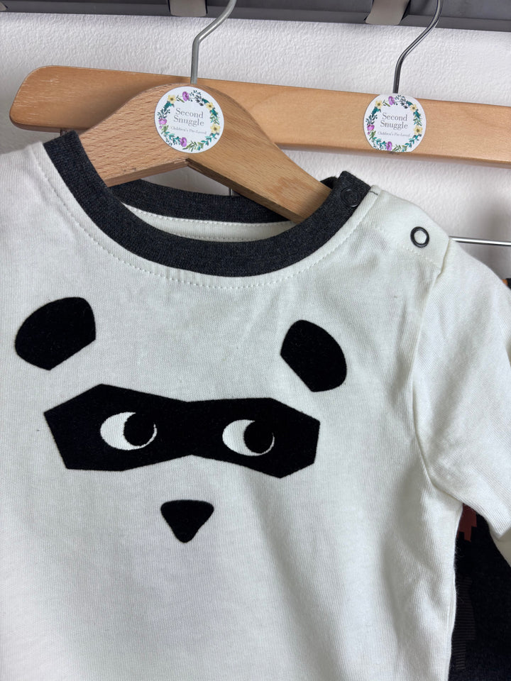 Lucy & Sam Grey Bear Outfit Set Hoodie Top Joggers 6-9 Months-Sets-Second Snuggle Preloved