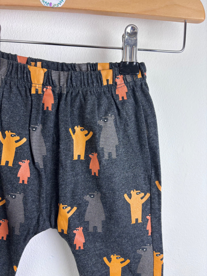 Lucy & Sam Grey Bear Outfit Set Hoodie Top Joggers 6-9 Months-Sets-Second Snuggle Preloved