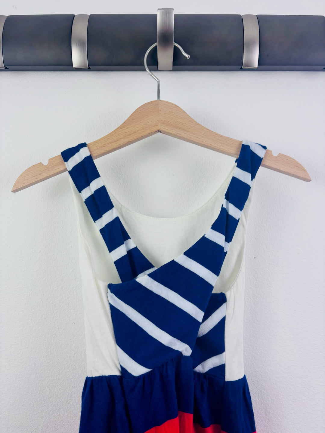 Ralph Lauren White Navy Red Anchor Romper 24 Months