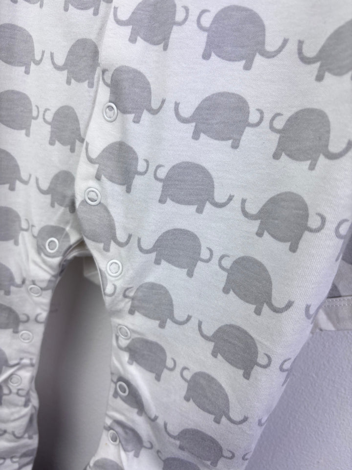 Lucy & Sam Grey Elephant Sleepsuit Set 9–12 Months-Sets-Second Snuggle Preloved