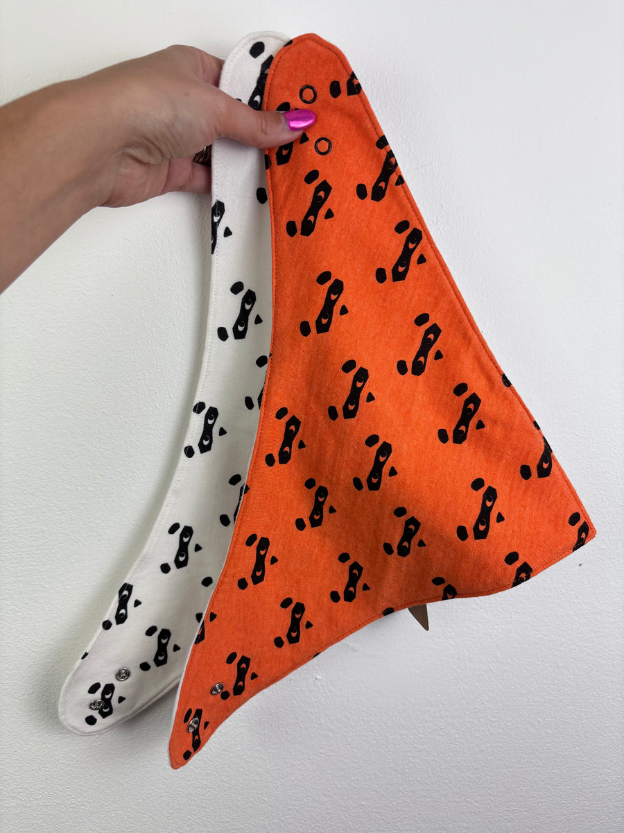 Lucy & Sam Dog Print Dribble Bibs One Size-Bibs-Second Snuggle Preloved