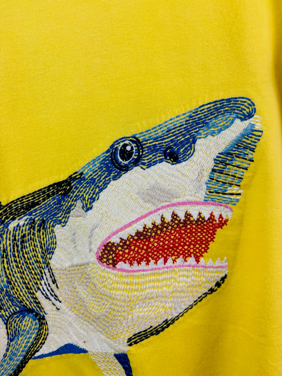 Boden Yellow Shark Appliqué T-Shirt 9-10 Years