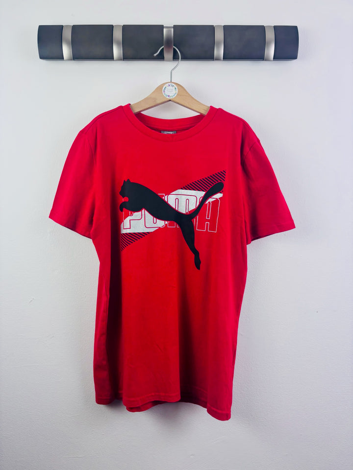 Puma Red Logo Graphic T-Shirt 11-12 Years