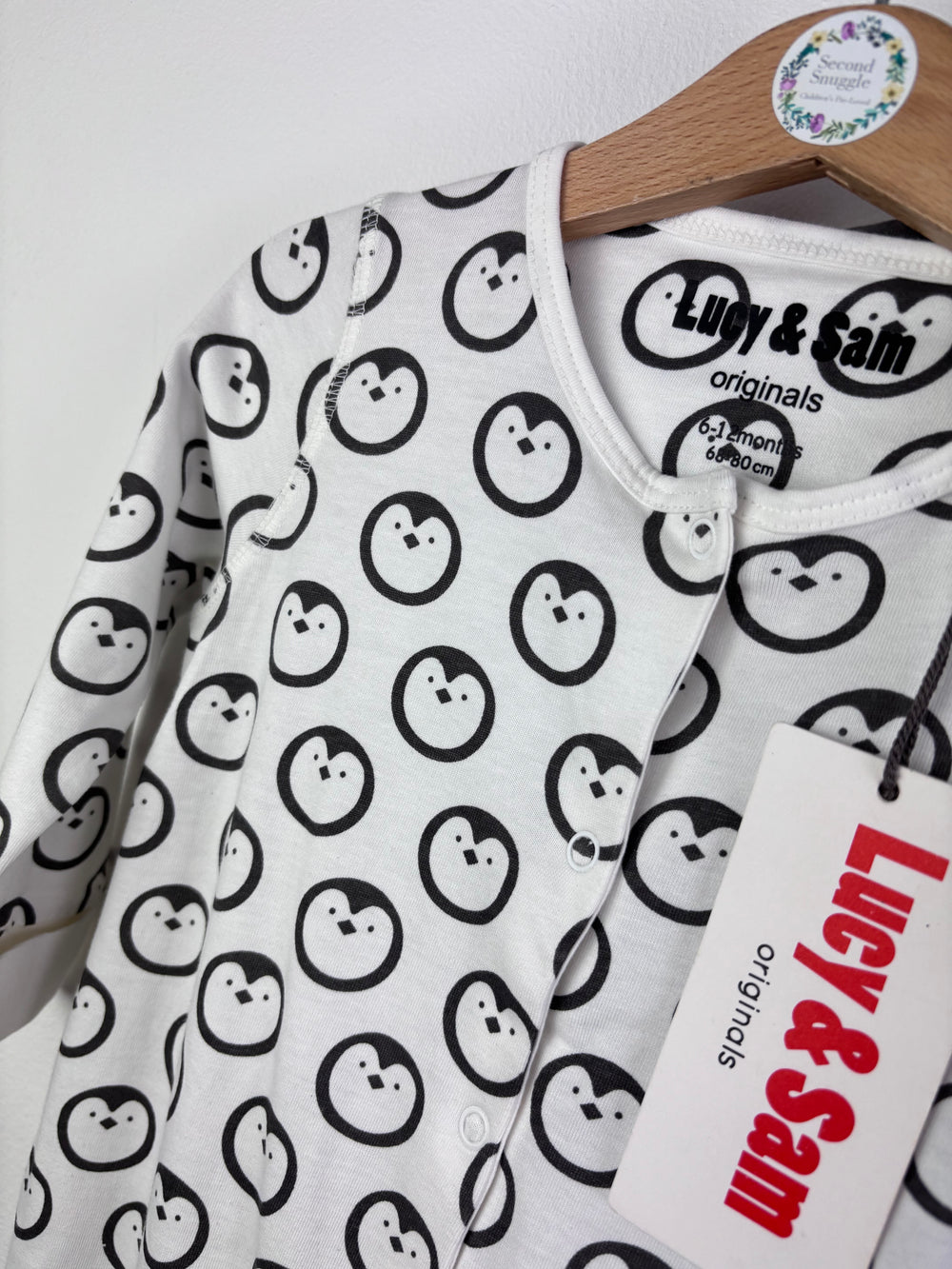 Lucy & Sam Penguin Print 4 Piece Set 6-12 Months-Sets-Second Snuggle Preloved