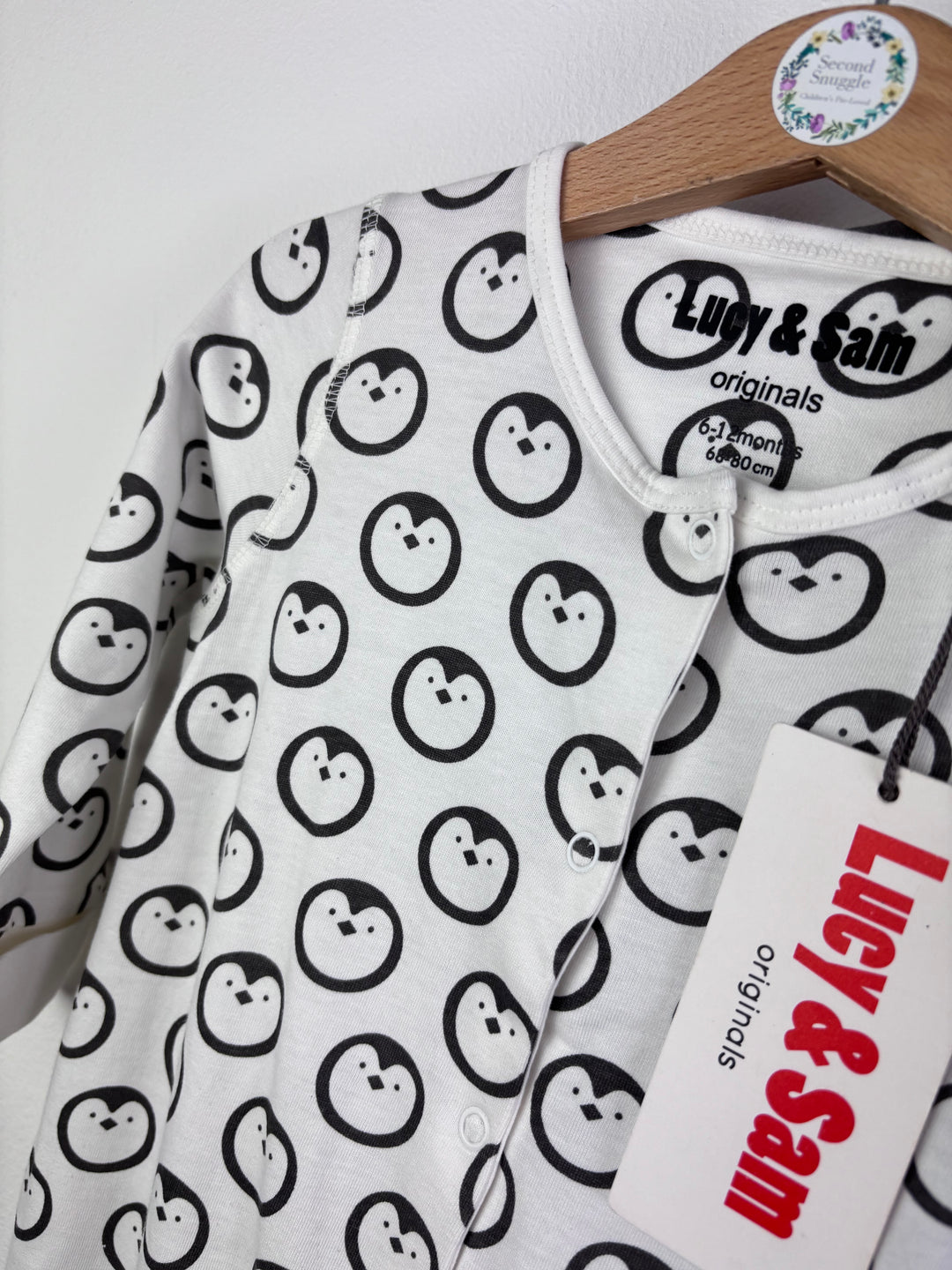 Lucy & Sam Penguin Print 4 Piece Set 6-12 Months-Sets-Second Snuggle Preloved