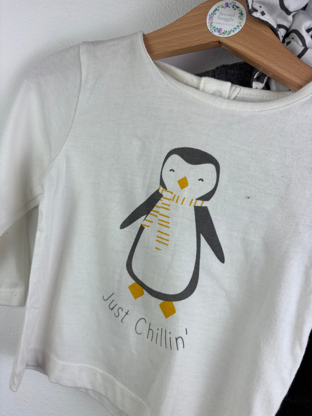 Lucy & Sam Penguin Print 4 Piece Set 6-12 Months-Sets-Second Snuggle Preloved