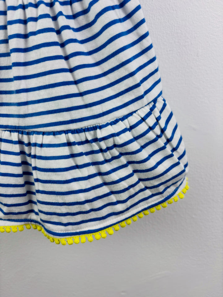 Boden Blue Striped Tiered Summer Dress 18-24 Months