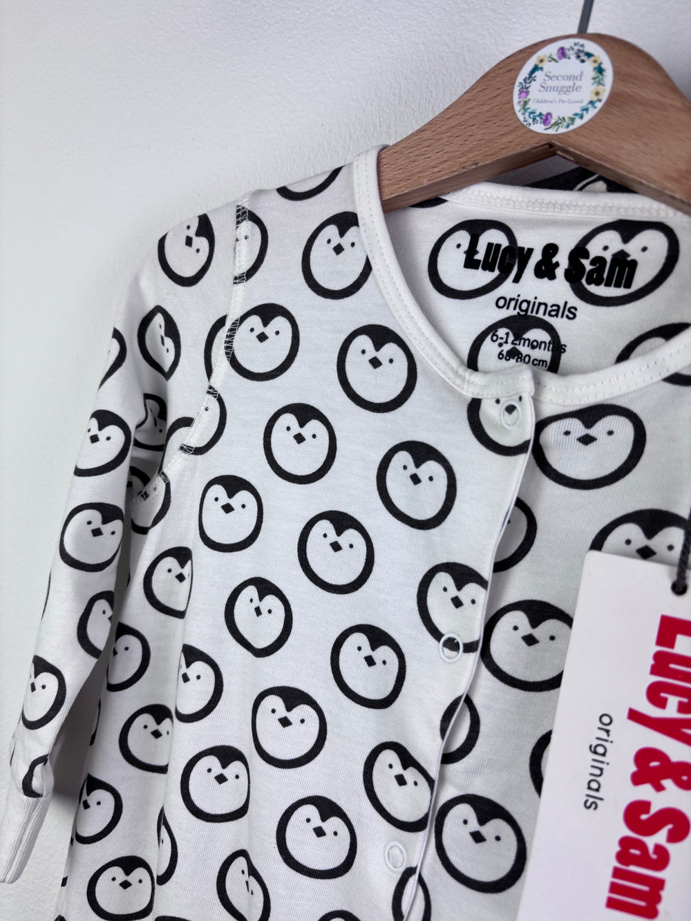 Lucy & Sam Penguin Print 3 Piece Set 6-12 Months-Sets-Second Snuggle Preloved
