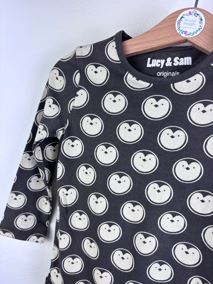 Lucy & Sam Penguin Print 3 Piece Set 6-12 Months-Sets-Second Snuggle Preloved