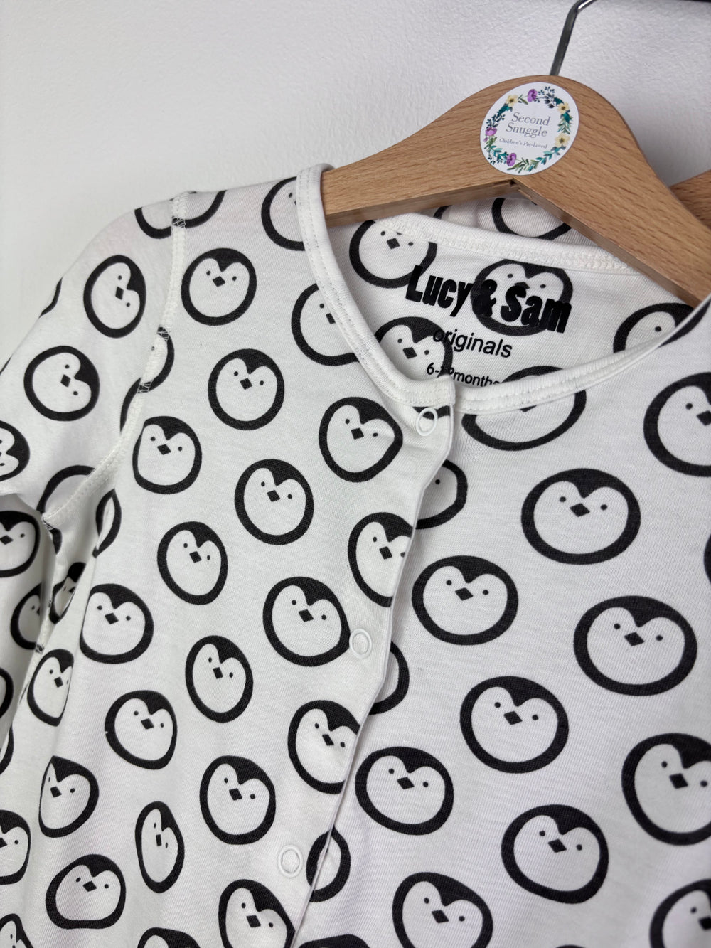 Lucy & Sam Penguin Print 4 Piece Outfit Set 6-9 Months-Sets-Second Snuggle Preloved