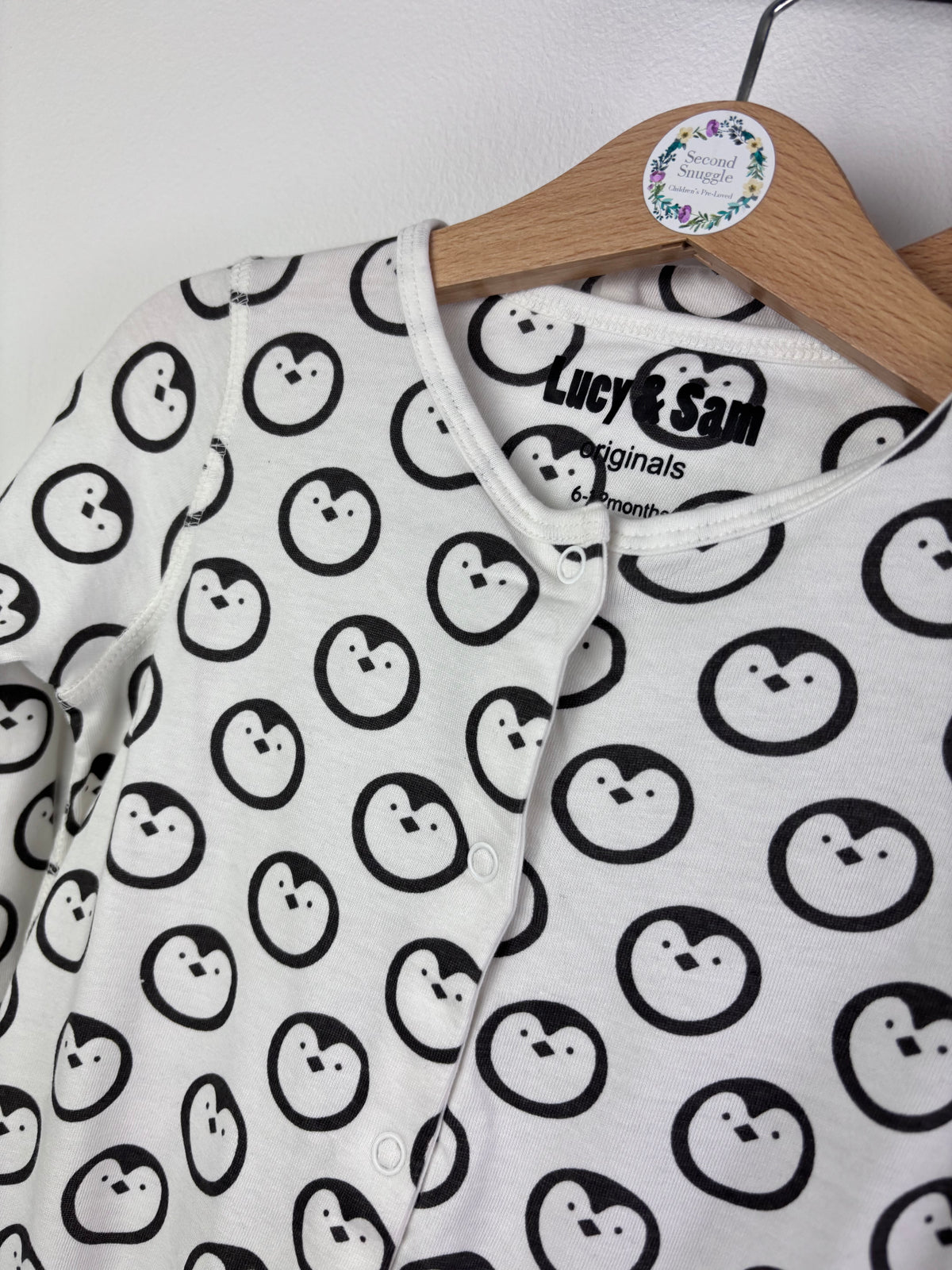 Lucy & Sam Penguin Print 4 Piece Outfit Set 6-9 Months-Sets-Second Snuggle Preloved