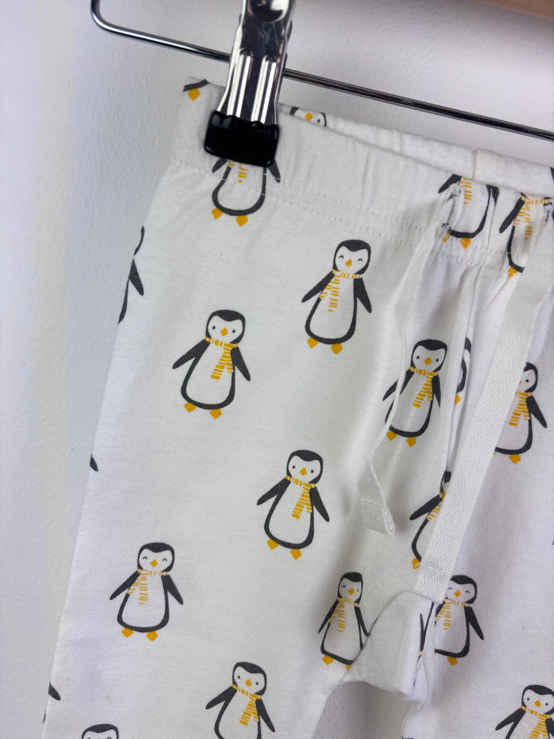 Lucy & Sam Penguin Print Joggers 6-9 Months-Trousers-Second Snuggle Preloved