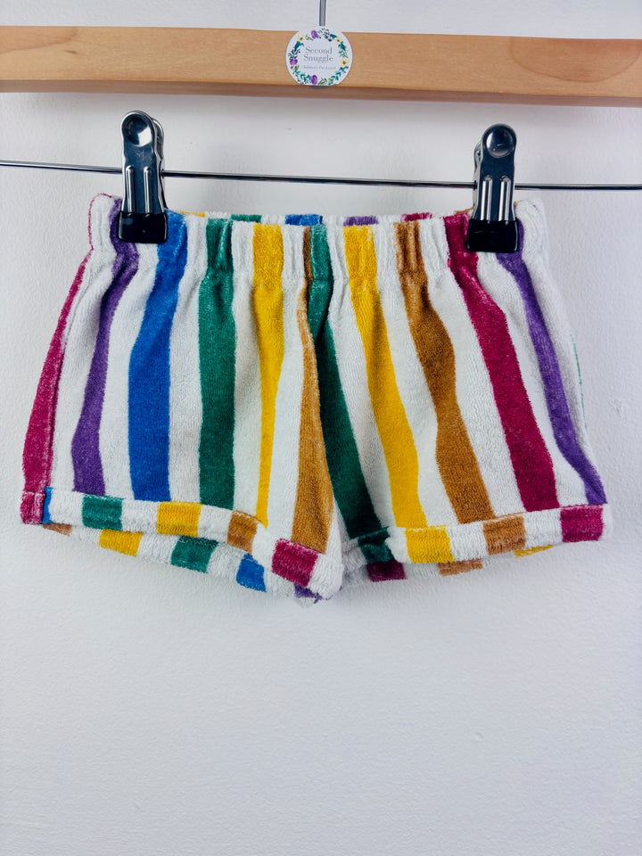 Hugo Tikki Multicolour Striped Towelling Shorts 2 Years