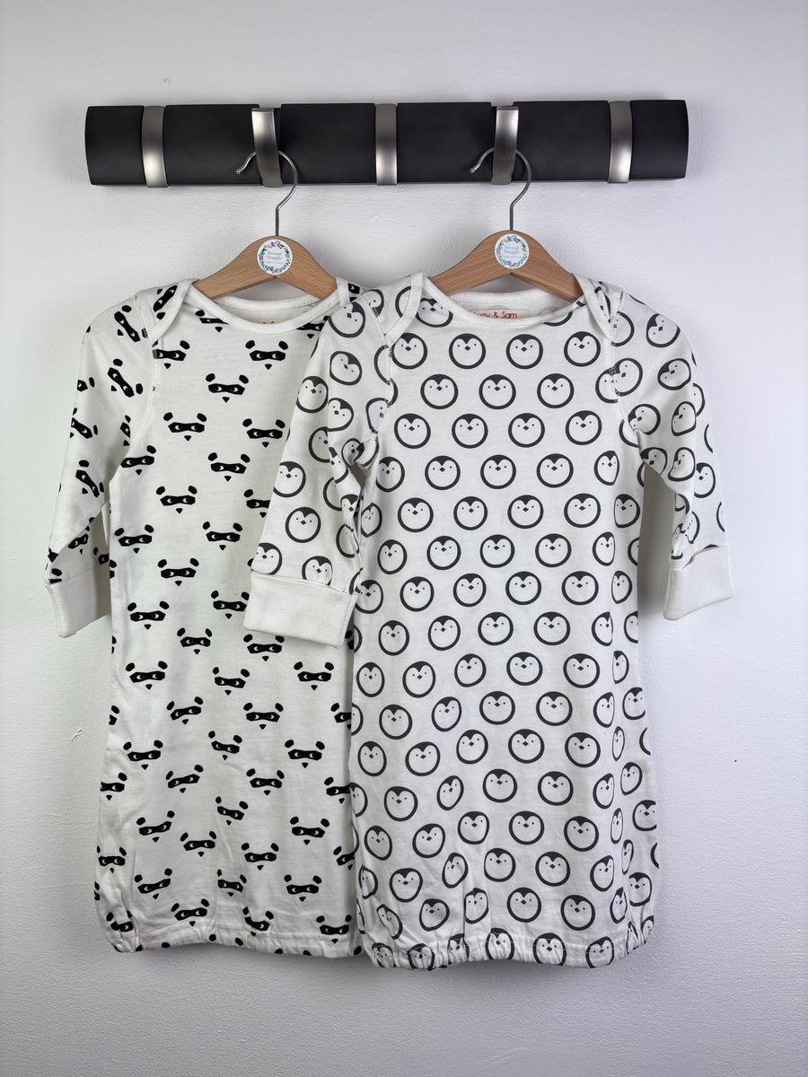 Lucy & Sam Penguin Print Sleeping Bag Style Set 6-9 Months-Sleeping Bags-Second Snuggle Preloved
