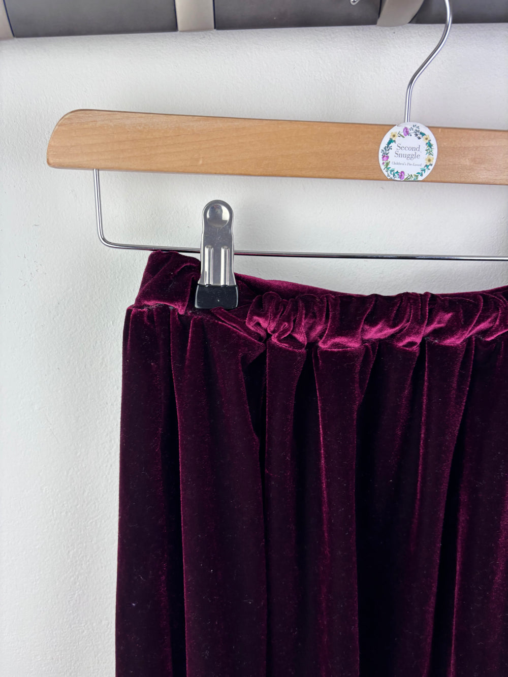 American Apparel Small Burgundy Velvet Skirt 8-10 Years-Skirts-Second Snuggle Preloved