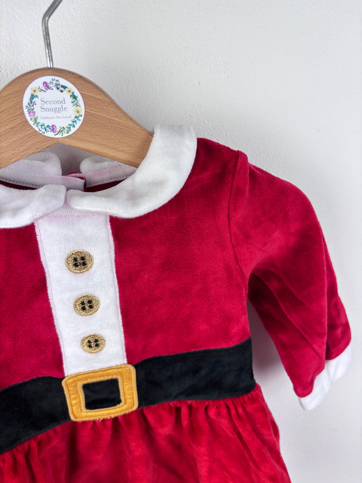 Fred & Flo Santa Dress 3-6 Months-Sleepsuits-Second Snuggle Preloved