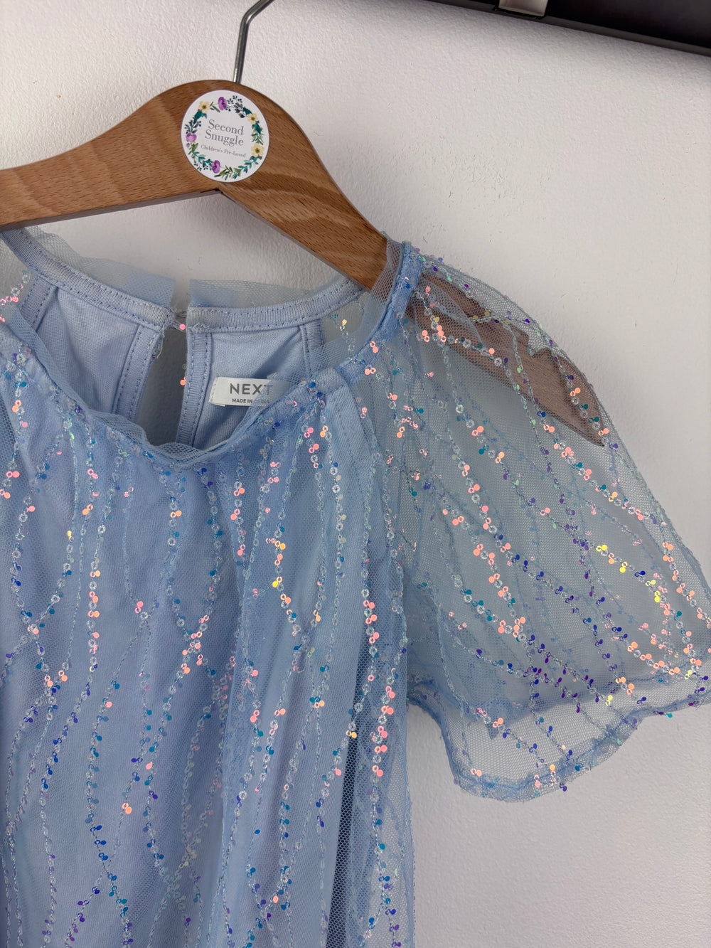 Next Blue Sparkle Dress 6 Years-Dresses-Second Snuggle Preloved